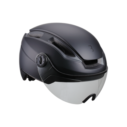 casque Indra faceshield transparant noir mat