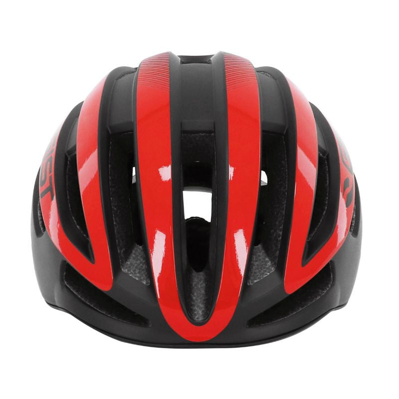 Casque route bravo rouge