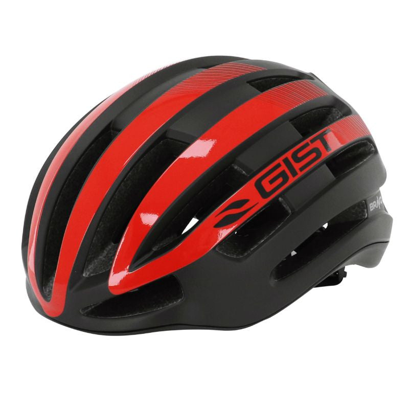 Casque route bravo rouge