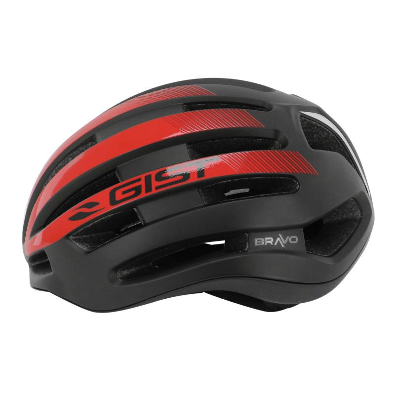 Casque route bravo rouge