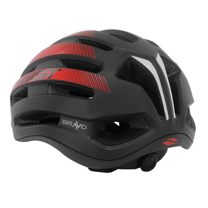 Casque route bravo rouge