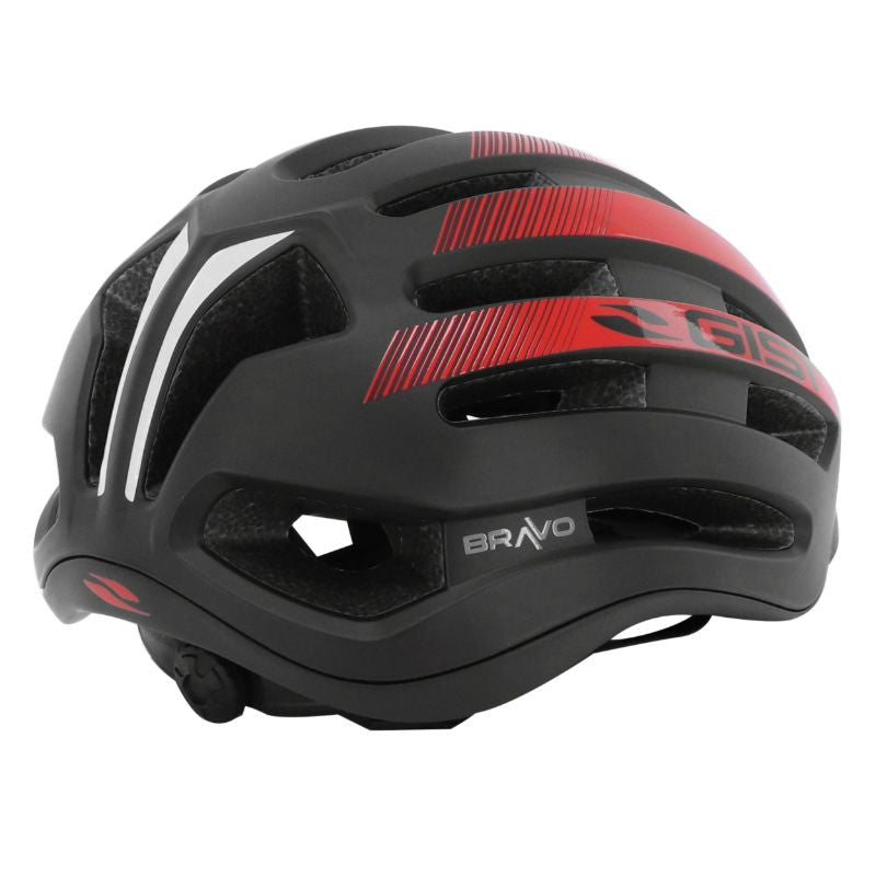 Casque route bravo rouge